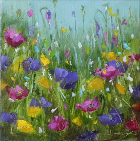 Meadow Flowers by artist Janelle Cox